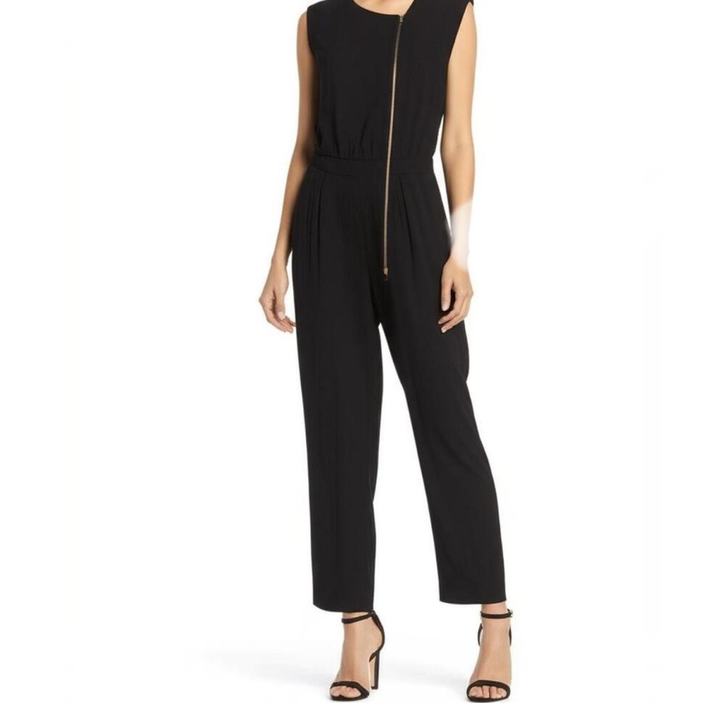 J. Crew Black Sleeveless Jumpsuit